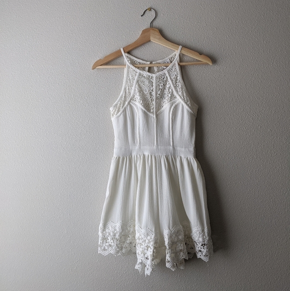 Angel Biba Pants - Angel Biba white lace romper